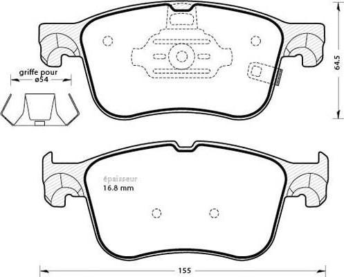 FORD 2580321 - Set placute frana,frana disc aaoparts.ro