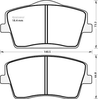 LYNK & CO 8889810014 - Set placute frana,frana disc aaoparts.ro