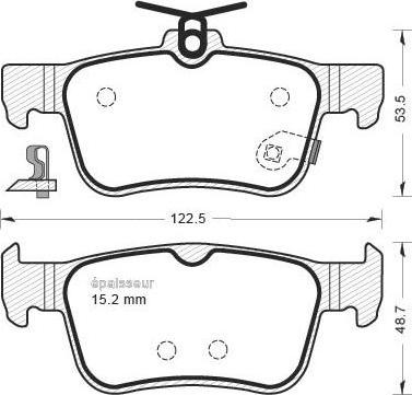 HONDA (DONGFENG) 43022-TEA-H01 - Set placute frana,frana disc aaoparts.ro