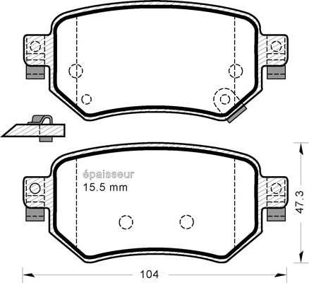 MAZDA GMY0-26-43ZC - Set placute frana,frana disc aaoparts.ro