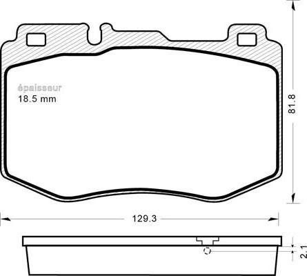 Mercedes-Benz A000 420 9503 - Set placute frana,frana disc aaoparts.ro