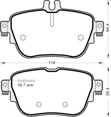 Mercedes-Benz 0004206000 - Set placute frana,frana disc aaoparts.ro