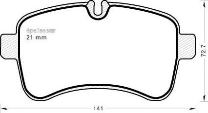 TRUPART DP41608RS - Set placute frana,frana disc aaoparts.ro