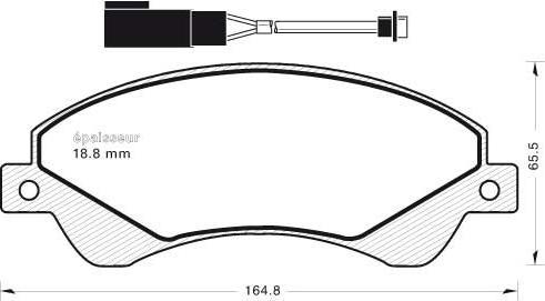 GMC 2448501 - Set placute frana,frana disc aaoparts.ro