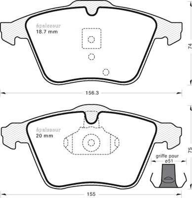 Valeo 671007 - Set placute frana,frana disc aaoparts.ro