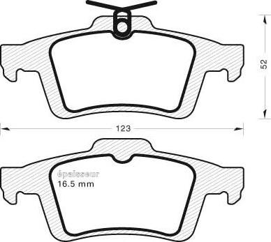 FORD ASIA / OCEANIA AV6Z2200B - Set placute frana,frana disc aaoparts.ro