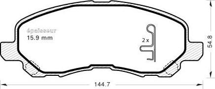 MGA 884 - Set placute frana,frana disc aaoparts.ro