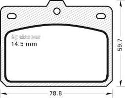 MGA 83 - Set placute frana,frana disc aaoparts.ro