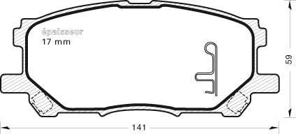 MGA 871 - Set placute frana,frana disc aaoparts.ro