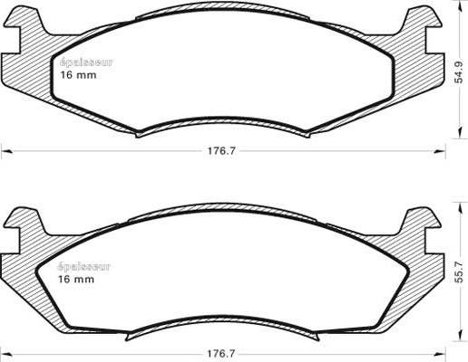 FMSI-VERBAND 7531D651 - Set placute frana,frana disc aaoparts.ro