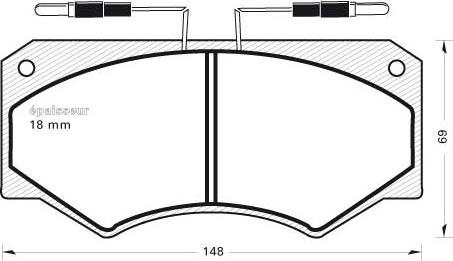 MGA 269 - Set placute frana,frana disc aaoparts.ro