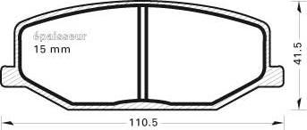 Patron PBP1679 - Set placute frana,frana disc aaoparts.ro