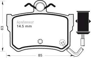 MGA 276 - Set placute frana,frana disc aaoparts.ro