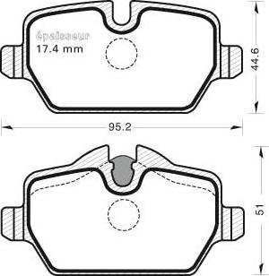 GMC 2362303 - Set placute frana,frana disc aaoparts.ro