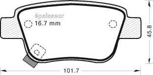 MGA 782 - Set placute frana,frana disc aaoparts.ro