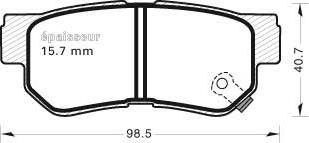 J&S Automotive VBP2244 - Set placute frana,frana disc aaoparts.ro