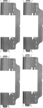 MGA A298 - Set accesorii, placute frana aaoparts.ro