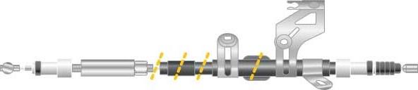 MGA CF5587 - Cablu, frana de parcare aaoparts.ro