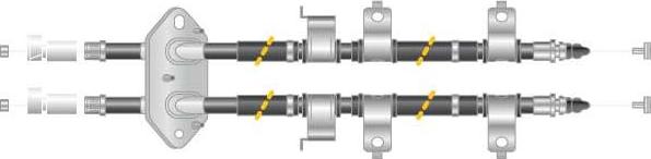 MGA CF6042 - Cablu, frana de parcare aaoparts.ro