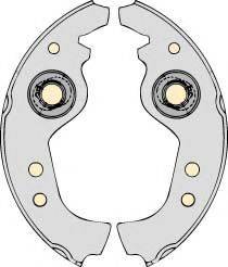 MGA K553126 - Set saboti frana aaoparts.ro