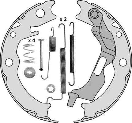 MGA M900R - Set saboti frana, frana de mana aaoparts.ro