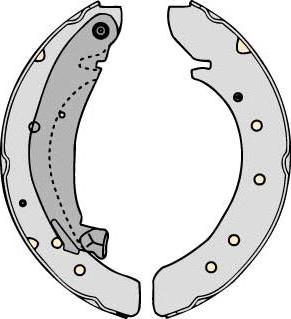 MGA M731 - Set saboti frana aaoparts.ro