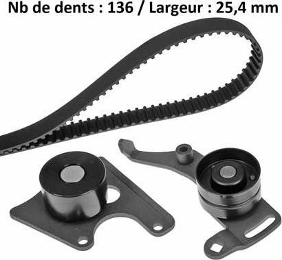 MGA X236H2 - Set curea de distributie aaoparts.ro