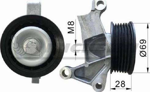 MICHELIN EngineParts SMAMP04180 - Rola ghidare / conducere, curea transmisie aaoparts.ro
