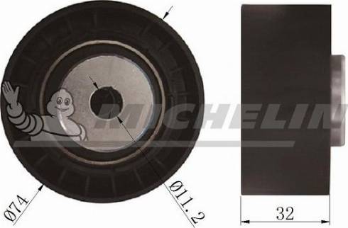 MICHELIN EngineParts SMAMP03024 - Rola ghidare / conducere, curea transmisie aaoparts.ro