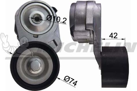 MICHELIN EngineParts SMAMP03346 - Intinzator curea, curea distributie aaoparts.ro
