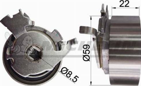 MICHELIN EngineParts SMAMP03368 - Rola intinzator,curea distributie aaoparts.ro