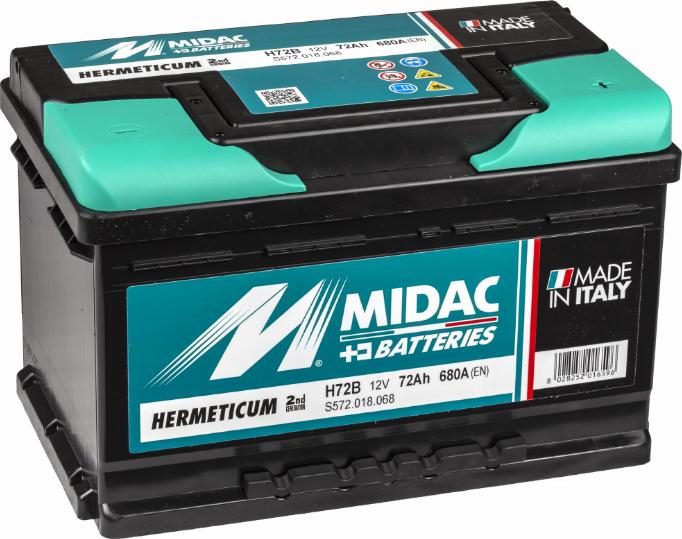 MIDAC H72B - Baterie de pornire aaoparts.ro