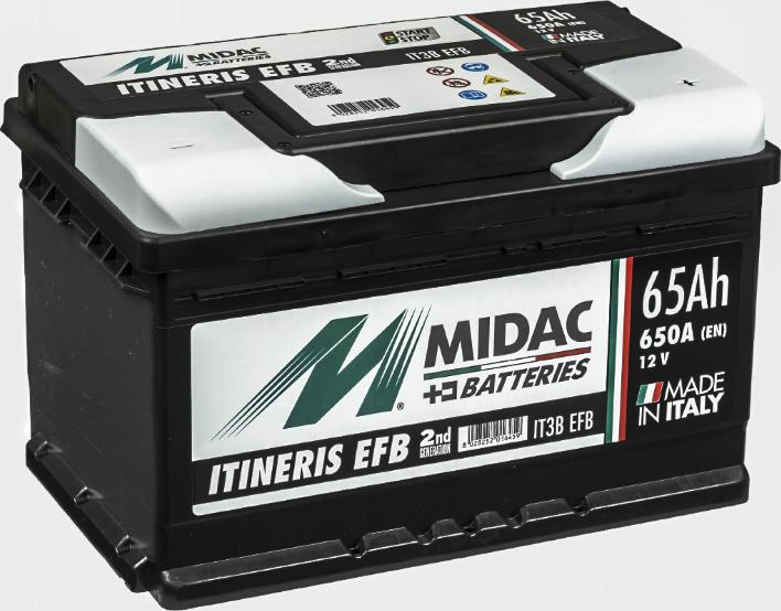 MIDAC IT3B EFB - Baterie de pornire aaoparts.ro