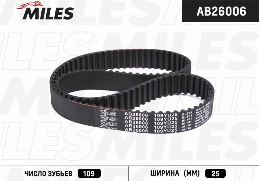 Miles AB26006 - Curea de distributie aaoparts.ro