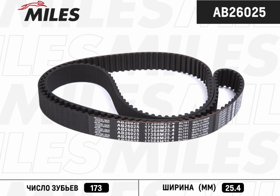 Miles AB26025 - Curea de distributie aaoparts.ro