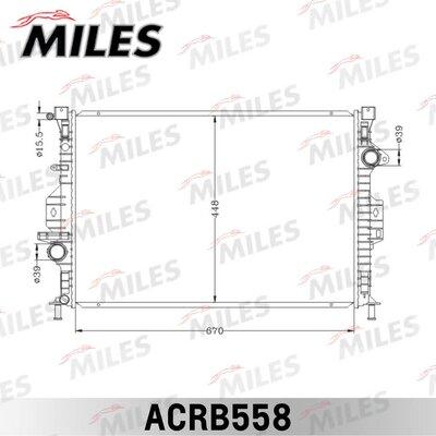Miles ACRB558 - Radiator, racire motor aaoparts.ro
