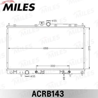 Miles ACRB143 - Radiator, racire motor aaoparts.ro
