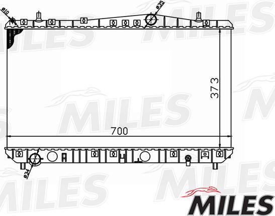 Miles ACRM005 - Radiator, racire motor aaoparts.ro
