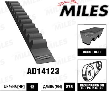 Miles AD14123 - Curea transmisie aaoparts.ro