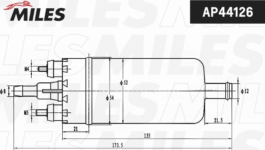 Miles AP44126 - Pompa combustibil aaoparts.ro