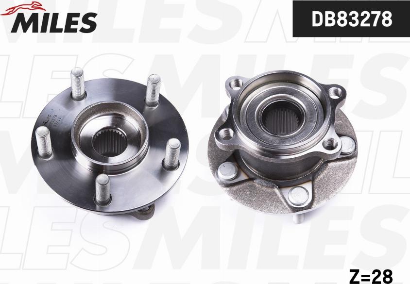 Miles DB83278 - Set rulment roata aaoparts.ro