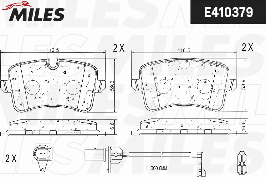 Miles E410379 - Set placute frana,frana disc aaoparts.ro