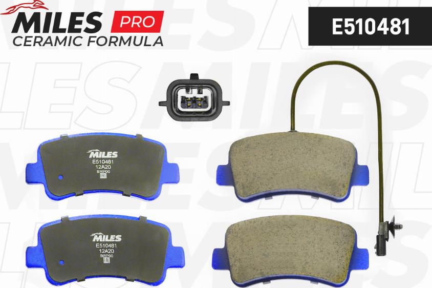 Miles E510481 - Set placute frana,frana disc aaoparts.ro