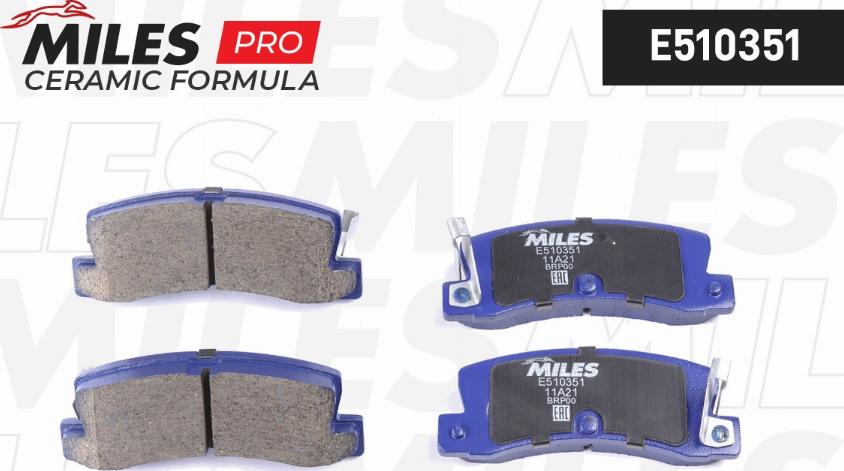 Miles E510351 - Set placute frana,frana disc aaoparts.ro