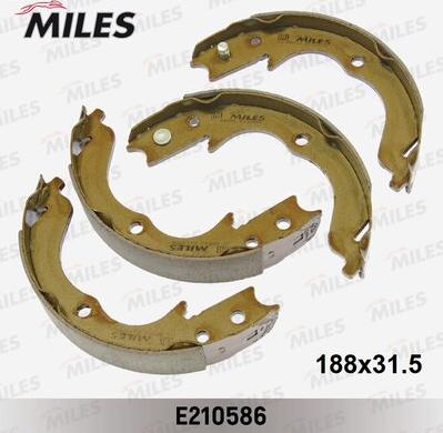 Miles E210586 - Set saboti frana, frana de mana aaoparts.ro