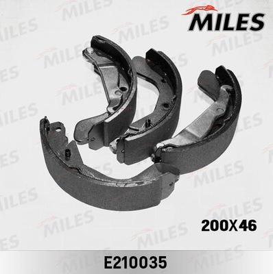 Miles E210035 - Set saboti frana aaoparts.ro
