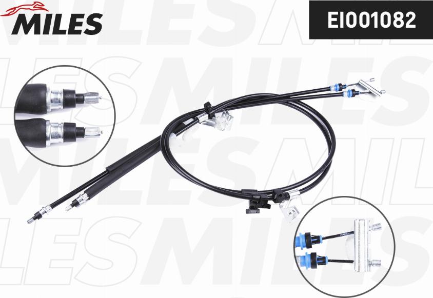 Miles EI001082 - Cablu, frana de parcare aaoparts.ro
