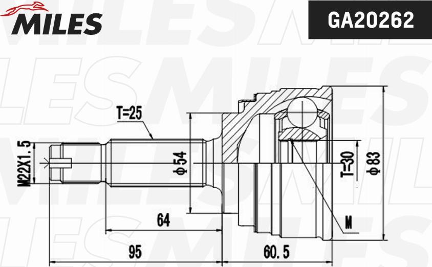Miles GA20262 - Set articulatie, planetara aaoparts.ro