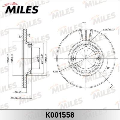 Miles K001558 - Disc frana aaoparts.ro