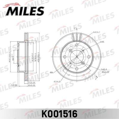 Miles K001516 - Disc frana aaoparts.ro